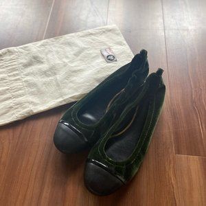 Lanvin Velvet Ballet Flats